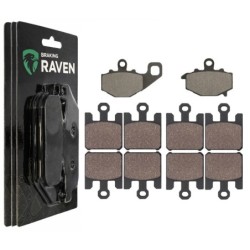 2 Kit plaquettes frein Kawasaki Ninja ZX-6RR  Av G, Av D et Ar 093-200X2 -  - Raven 104-061