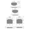 2 Kit plaquettes frein Kawasaki Ninja ZX-6RR  Av G, Av D et Ar 093-200X2 -  - Raven 104-061