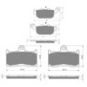 2 Kit plaquettes frein Kawasaki Z900  Av G, Av D et Ar 020-207X2 -  - Raven 104-063