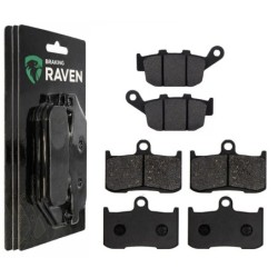 3 Kit plaquettes frein Triumph Daytona 675  Av G, Av D et Ar 020-207X2 -  - Raven 104-063