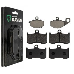 2 Kit plaquettes frein Kawasaki Z1000  Av G, Av D et Ar 093-207X2 -  - Raven 104-065