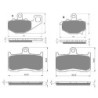 2 Kit plaquettes frein Kawasaki Z1000  Av G, Av D et Ar 093-207X2 -  - Raven 104-065