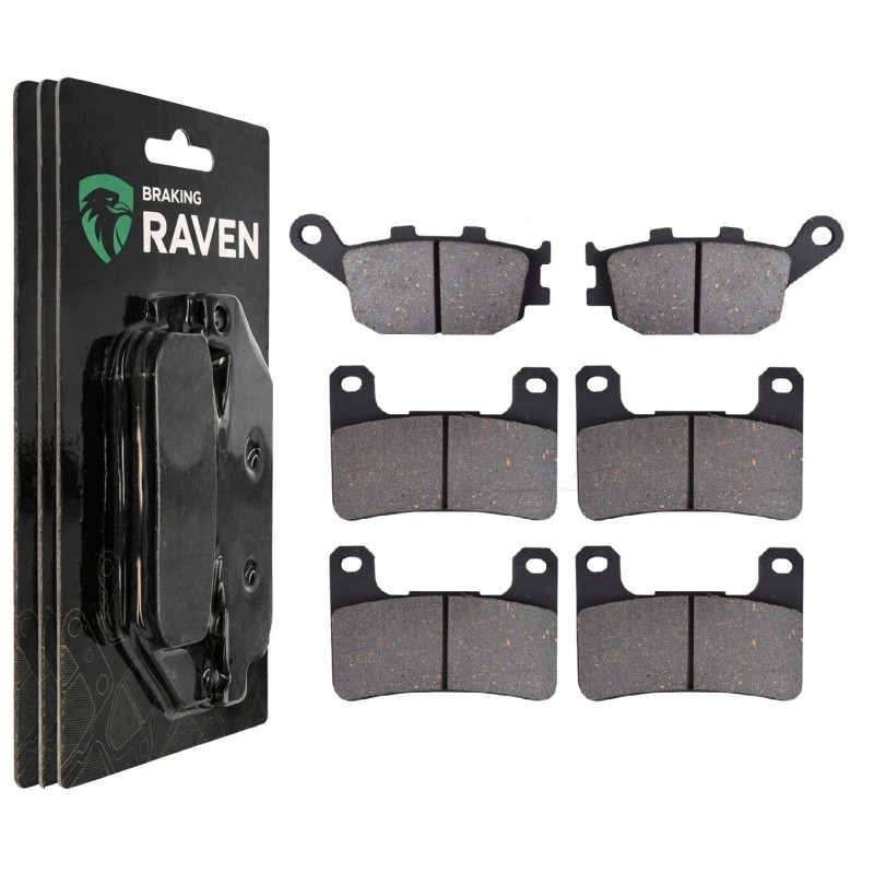 2 Kit plaquettes frein Kawasaki Ninja 1100SX  Av G, Av D et Ar 021-213X2 -  - Raven 104-066