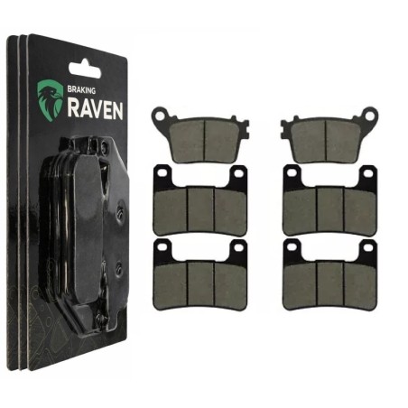 2 Kit plaquettes frein Kawasaki Ninja ZX-10R 1000  Av G, Av D et Ar 242-213X2 -  - Raven 104-068