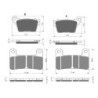 2 Kit plaquettes frein Kawasaki Ninja ZX-10R 1000  Av G, Av D et Ar 242-213X2 -  - Raven 104-068