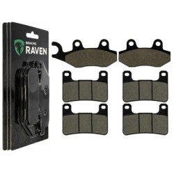 2 Kit plaquettes frein Kawasaki Ninja H2 SX  Av G, Av D et Ar 334-213X2 -  - Raven 104-069