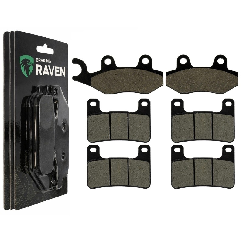 2 Kit plaquettes frein Kawasaki Ninja H2 SX SE  Av G, Av D et Ar 334-213X2 -  - Raven 104-069
