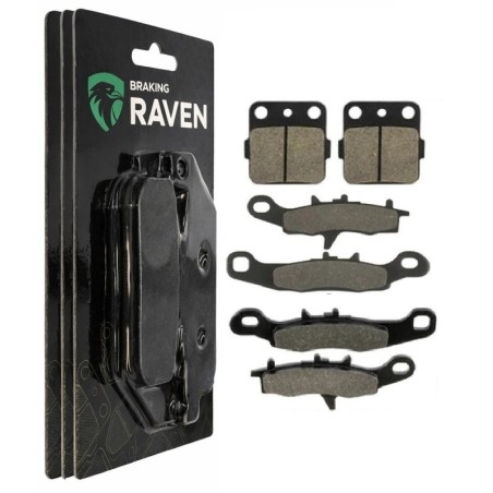 2 Kit plaquettes frein Kawasaki KFX 450R  Av G, Av D et Ar 007-245-108 -  - Raven 104-070