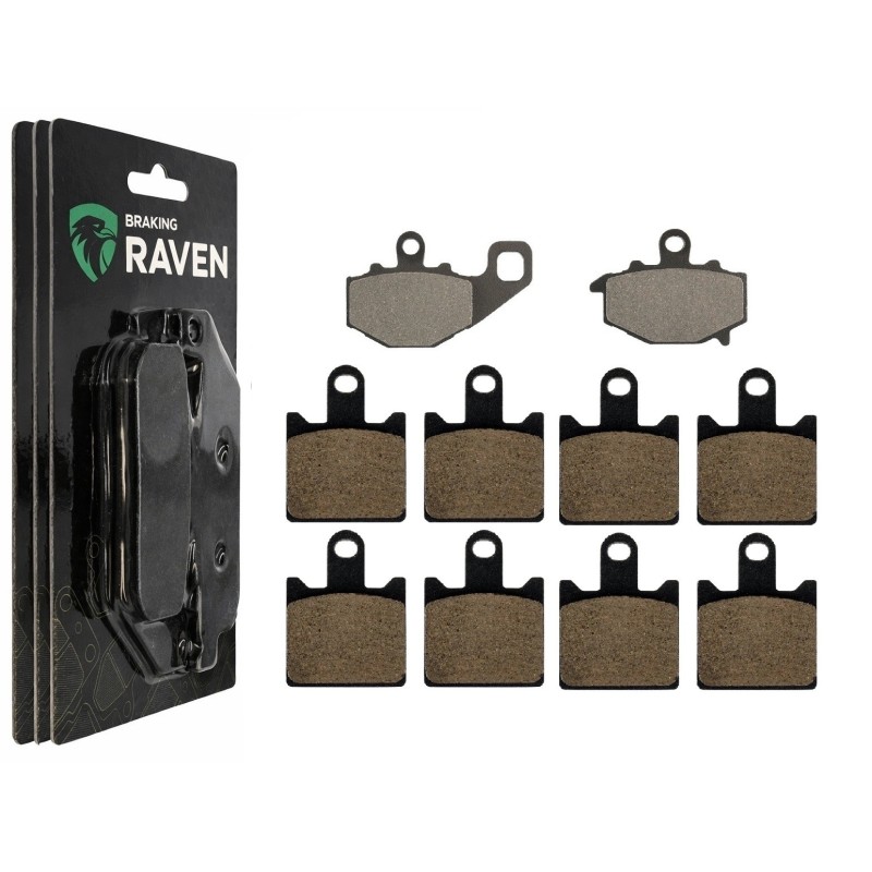 2 Kit plaquettes frein Kawasaki Ninja ZX-6R 600  Av G, Av D et Ar 093-249X2 -  - Raven 104-072