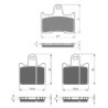 3 Kit plaquettes frein Kawasaki GTR 1400  Av G, Av D et Ar 148-249X2 - EBC FA254 et FA417/4HH - Raven 104-073