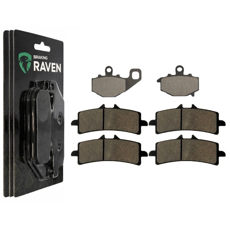 3 Kit plaquettes frein Kawasaki Z1000 R Edition  Av G, Av D et Ar 093-258X2 -  - Raven 104-074