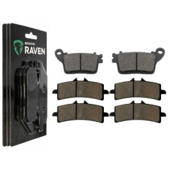 3 Kit plaquettes frein Suzuki GSX-R 600  Av G, Av D et Ar 242-258X2 - EBC FA436 et FA447HH - Raven 104-076