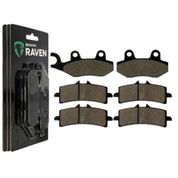 2 Kit plaquettes frein Triumph Tiger 1200 Explorer Xca XCx XR XRt Av G, Av D et Ar 334-258X2 -  - Raven 104-077