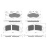 2 Kit plaquettes frein Triumph Tiger 1200 Explorer Xca XCx XR XRt Av G, Av D et Ar 334-258X2 -  - Raven 104-077