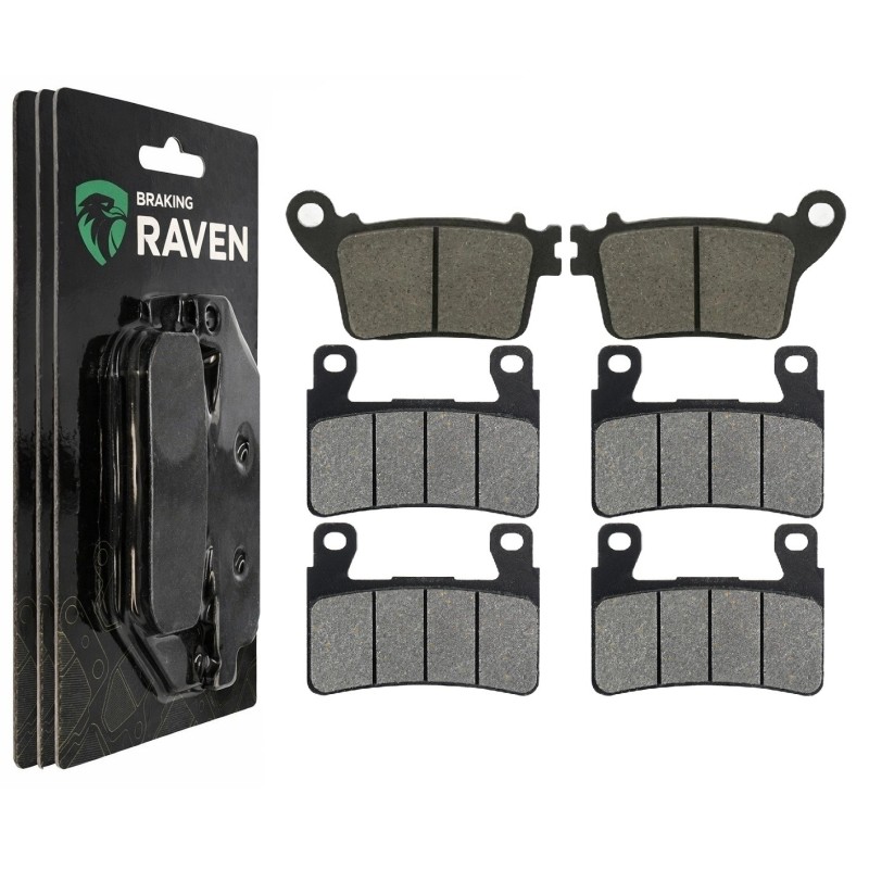 2 Kit plaquettes frein Kawasaki Ninja ZX-6R 636  Av G, Av D et Ar 242-279X2 -  - Raven 104-078
