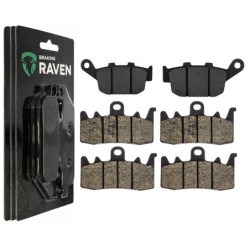 2 Kit plaquettes frein Kawasaki Z900 SE  Av G, Av D et Ar 020-328X2 -  - Raven 104-079