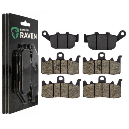 2 Kit plaquettes frein Kawasaki Z900 SE  Av G, Av D et Ar 020-328X2 -  - Raven 104-079