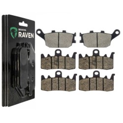 3 Kit plaquettes frein Kawasaki Z900 RS SE  Av G, Av D et Ar 021-328X2 -  - Raven 104-080