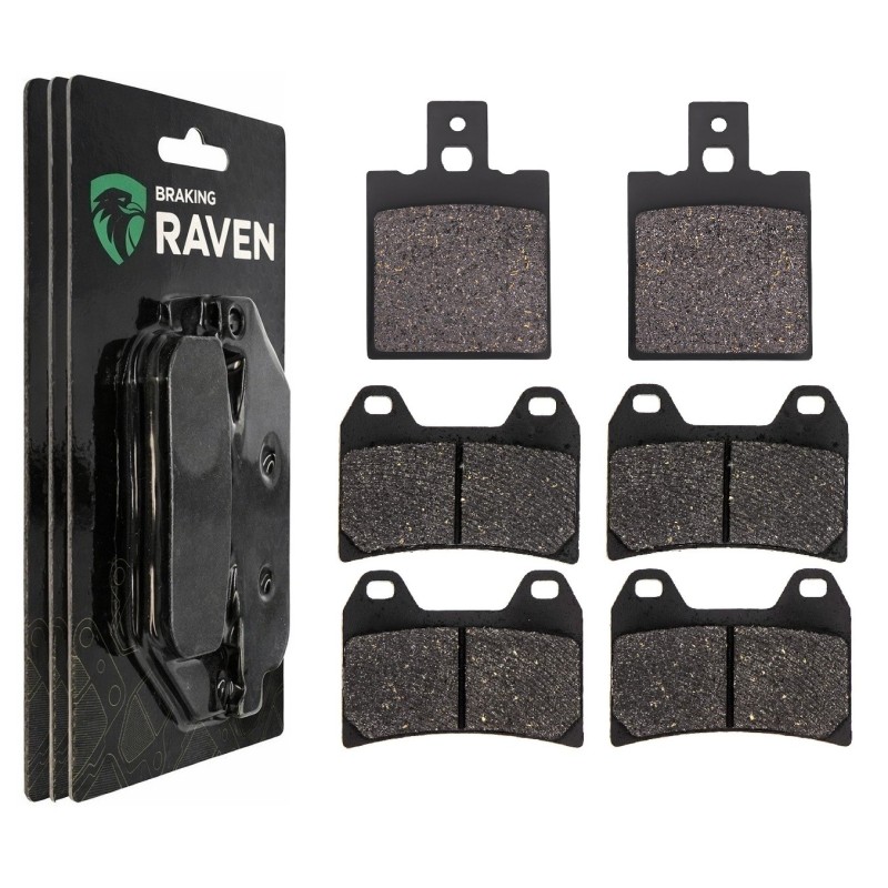 3 Kit plaquettes frein Ducati Monster 600  Av G, Av D et Ar 038-141X2 -  - Raven 104-083