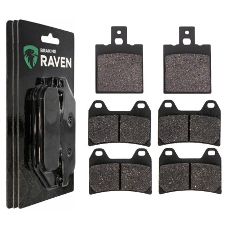 2 Kit plaquettes frein Ducati Monster 800  Av G, Av D et Ar 038-141X2 -  - Raven 104-083