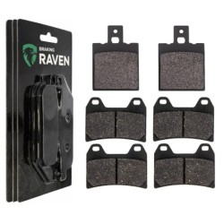 3 Kit plaquettes frein Ducati Monster 916 S4 Av G, Av D et Ar 038-141X2 -  - Raven 104-083