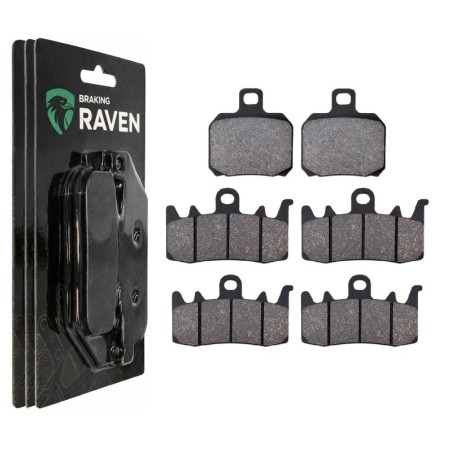 3 Kit plaquettes frein Ducati Hypermotard 950  Av G, Av D et Ar 152-328X2 -  - Raven 104-084