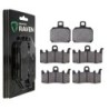 3 Kit plaquettes frein Harley-davidson EV LiveWire ELW et LW1 Av G, Av D et Ar 152-328X2 - EBC FA266 et FA630 - Raven 104-084