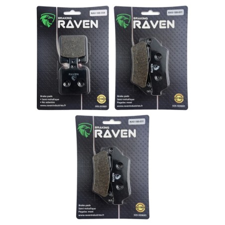 2 Kit plaquettes frein Ducati Monster 695  Av G, Av D et Ar 038-031X2 -  - Raven 104-086