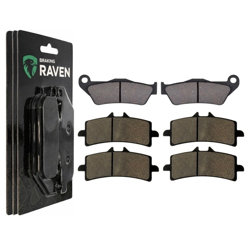 2 Kit plaquettes frein Ducati Multistrada 1260 Toute version Av G, Av D et Ar 031-258X2 -  - Raven 104-087