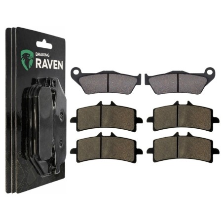 2 Kit plaquettes frein Ducati Multistrada 1260 Toute version Av G, Av D et Ar 031-258X2 -  - Raven 104-087
