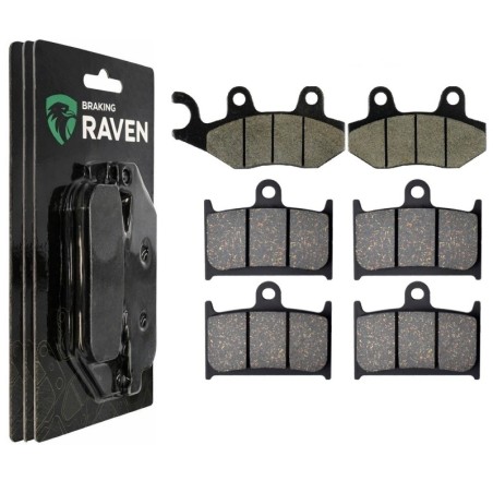 2 Kit plaquettes frein Triumph Daytona 955  Av G, Av D et Ar 247-017X2 -  - Raven 104-092