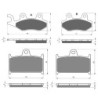 2 Kit plaquettes frein Triumph Sprint 1050  Av G, Av D et Ar 247-017X2 -  - Raven 104-092