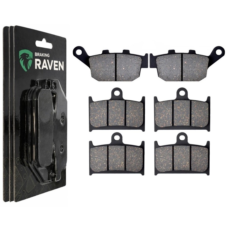 3 Kit plaquettes frein Triumph Daytona 600  Av G, Av D et Ar 020-017X2 -  - Raven 104-093