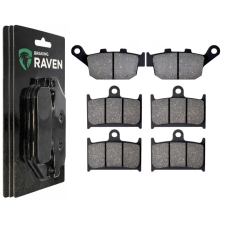 3 Kit plaquettes frein Triumph TT 600  Av G, Av D et Ar 020-017X2 -  - Raven 104-093