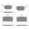 3 Kit plaquettes frein Triumph TT 600  Av G, Av D et Ar 020-017X2 -  - Raven 104-093
