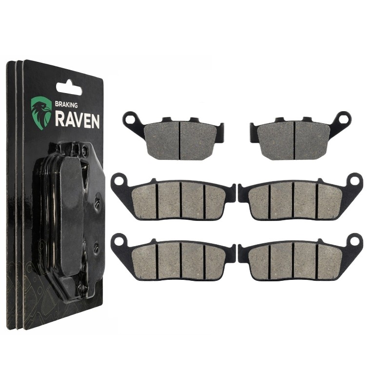 2 Kit plaquettes frein Triumph Street Triple 675 R VIN Av G, Av D et Ar 020-014X2 -  - Raven 104-095