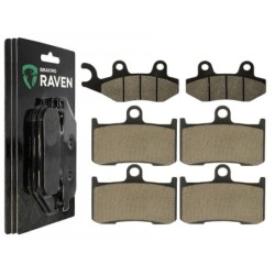 3 Kit plaquettes frein Triumph Speed Triple 1050  Av G, Av D et Ar 247-207X2 -  - Raven 104-099