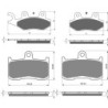 3 Kit plaquettes frein Triumph Speed Triple 1050  Av G, Av D et Ar 247-207X2 -  - Raven 104-099