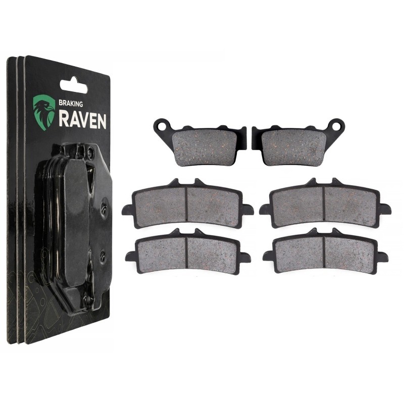 2 Kit plaquettes frein Triumph Tiger 900 GT Low Pro Rally Pro Av G, Av D et Ar 020-258X2 -  - Raven 104-100