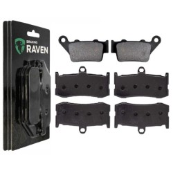 3 Kit plaquettes frein Triumph Daytona 675  Av G, Av D et Ar 020-296X2 -  - Raven 104-101