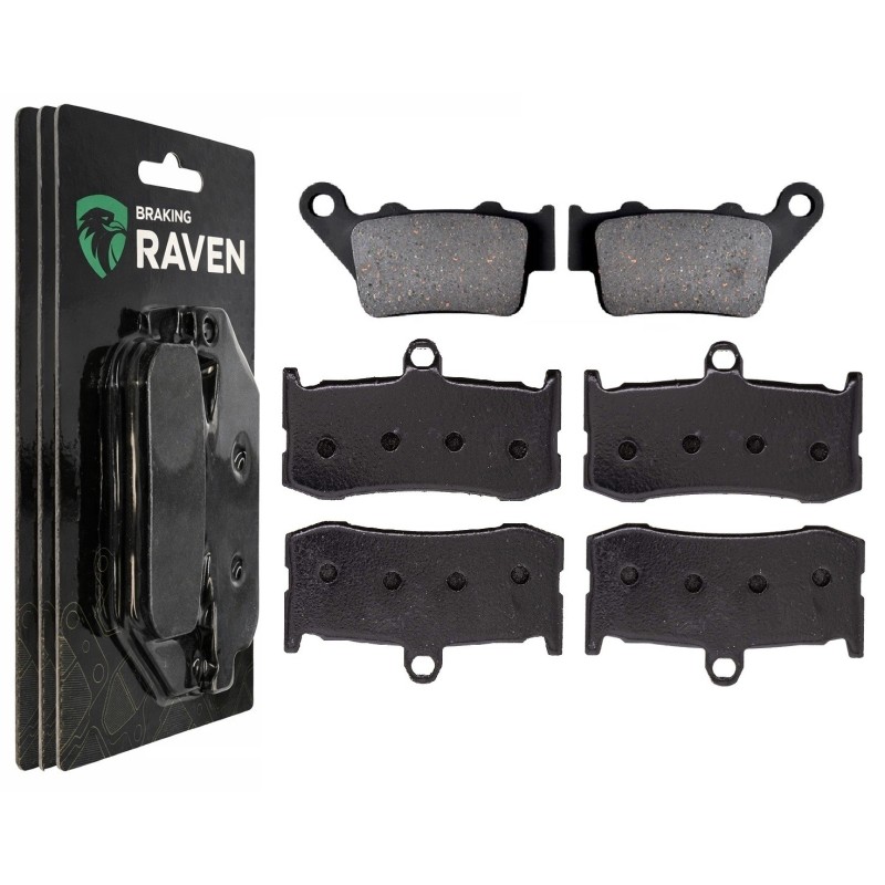2 Kit plaquettes frein Triumph Daytona 675  Av G, Av D et Ar 020-296X2 -  - Raven 104-101