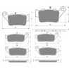 2 Kit plaquettes frein Triumph Street Triple 660 S Av G, Av D et Ar 023-014X2 -  - Raven 104-102