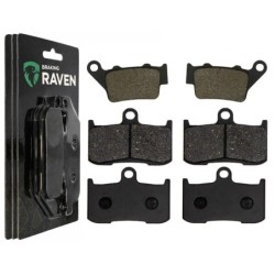 3 Kit plaquettes frein Triumph Street Triple 675  Av G, Av D et Ar 023-207X2 -  - Raven 104-103