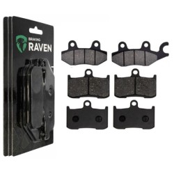 3 Kit plaquettes frein Triumph Tiger 1050 SE Sport Av G, Av D et Ar 088-207X2 -  - Raven 104-105
