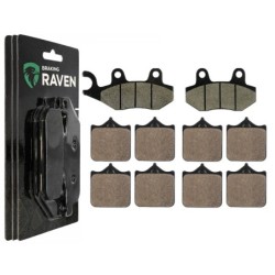 3 Kit plaquettes frein Triumph Speed Triple 1050  Av G, Av D et Ar 247-177X2 -  - Raven 104-106