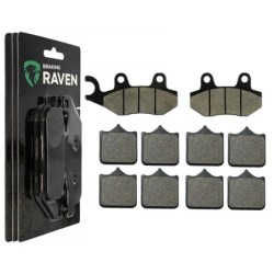 3 Kit plaquettes frein Triumph Speed Triple 1050  Av G, Av D et Ar 247-304X2 -  - Raven 104-108