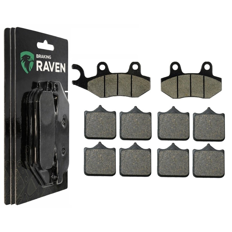 2 Kit plaquettes frein Triumph Speed Triple 1050  Av G, Av D et Ar 247-304X2 -  - Raven 104-108