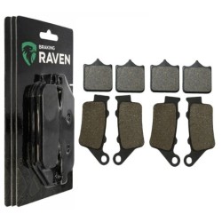 2 Kit plaquettes frein Triumph Daytona 765 Moto 2 Av G, Av D et Ar 304-023X2 -  - Raven 104-109