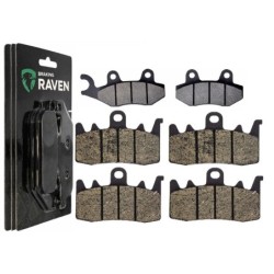 2 Kit plaquettes frein Triumph Tiger 1215 Explorer XC XR Low Av G, Av D et Ar 334-328X2 -  - Raven 104-112