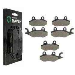 3 Kit plaquettes frein Yamaha XTZ 750 Super Tenere  Av G, Av D et Ar 002-009X2 -  - Raven 104-113